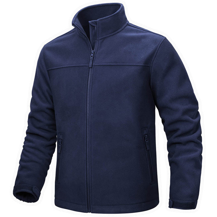 Men's Lightweight Full Zip Casual Fleece Jacket - Men's Jackets