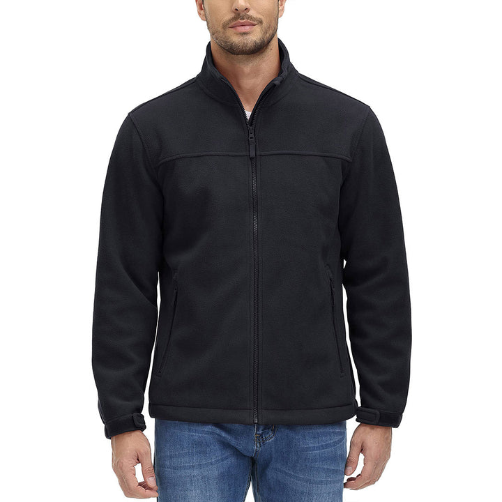 Men's Lightweight Full Zip Casual Fleece Jacket - Men's Jackets