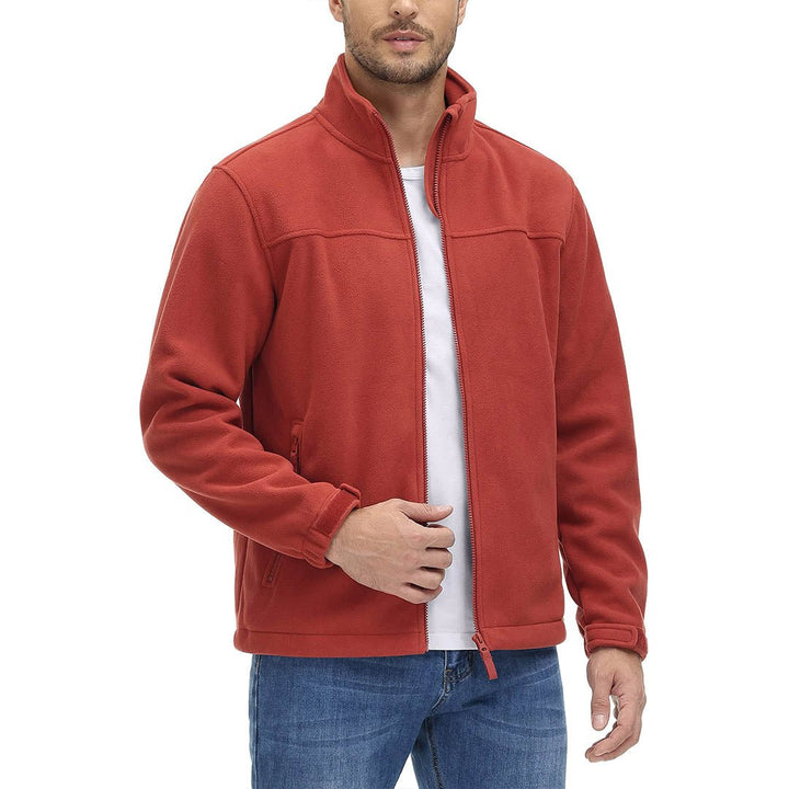 Men's Lightweight Full Zip Casual Fleece Jacket - Men's Jackets