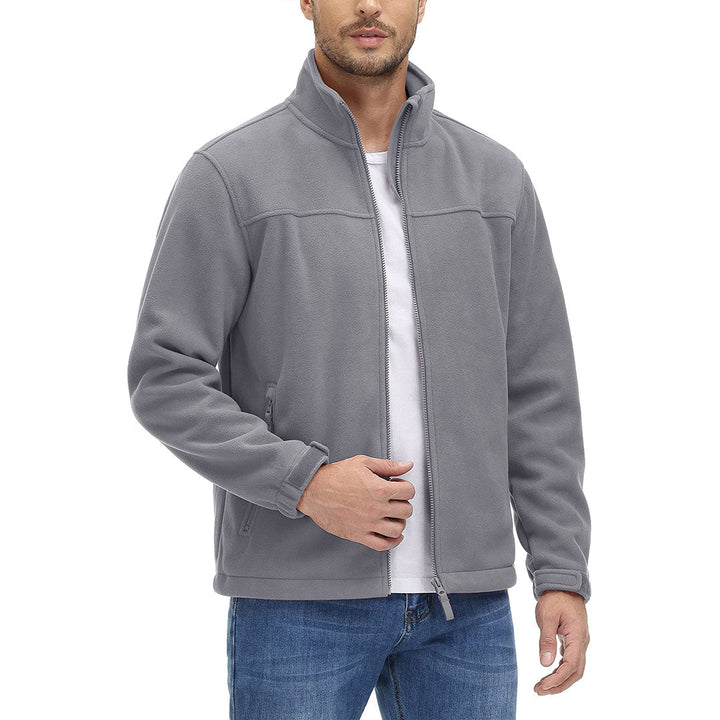 Men's Lightweight Full Zip Casual Fleece Jacket - Men's Jackets