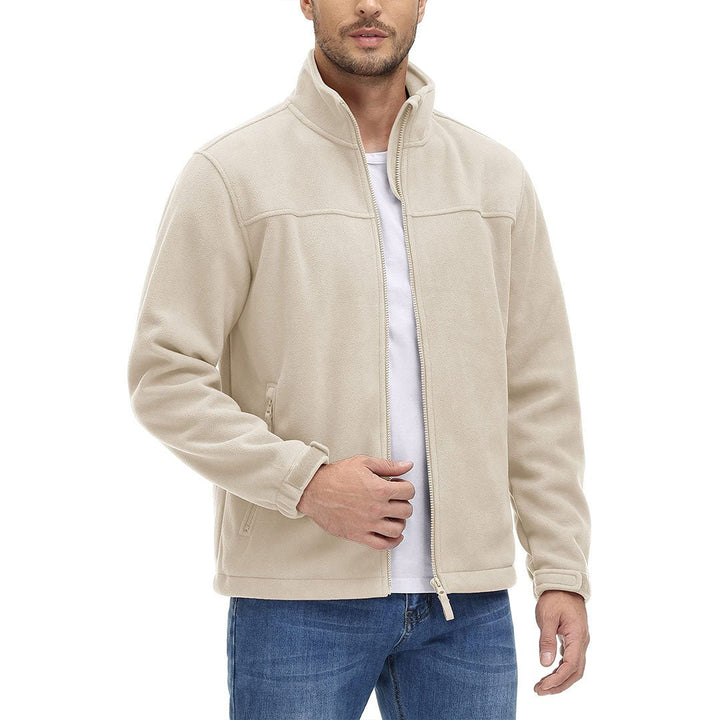 Men's Lightweight Full Zip Casual Fleece Jacket - Men's Jackets