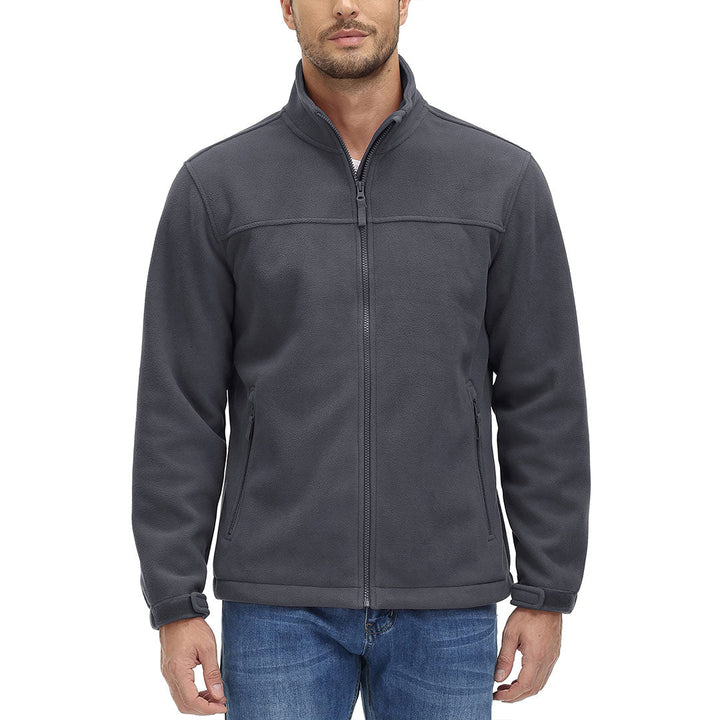 Men's Lightweight Full Zip Casual Fleece Jacket - Men's Jackets