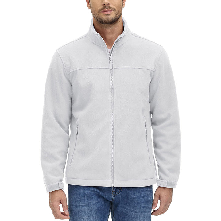 Men's Lightweight Full Zip Casual Fleece Jacket - Men's Jackets