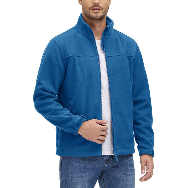 Men's Lightweight Full Zip Casual Fleece Jacket - Men's Jackets