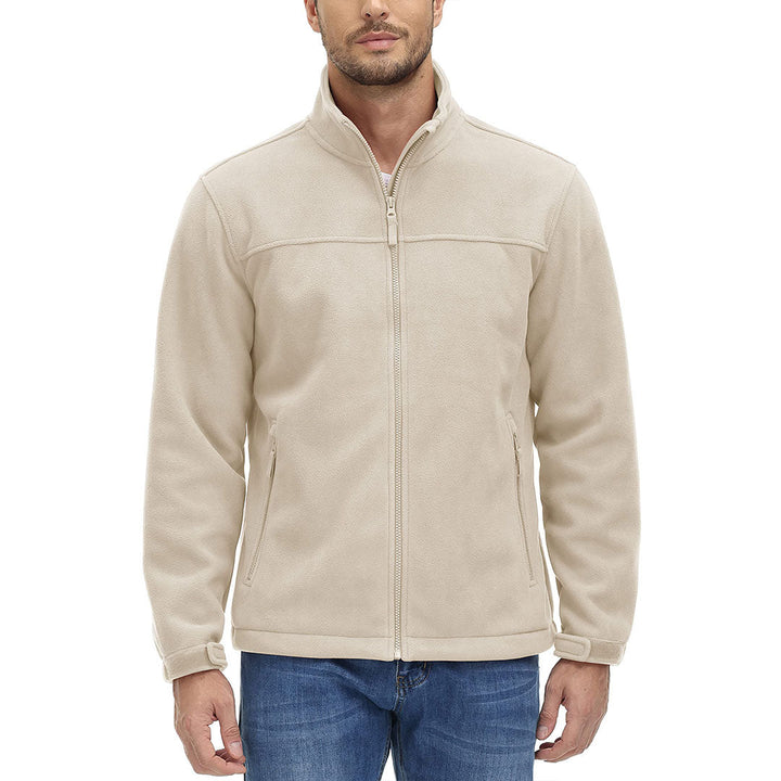 Men's Lightweight Full Zip Casual Fleece Jacket - Men's Jackets