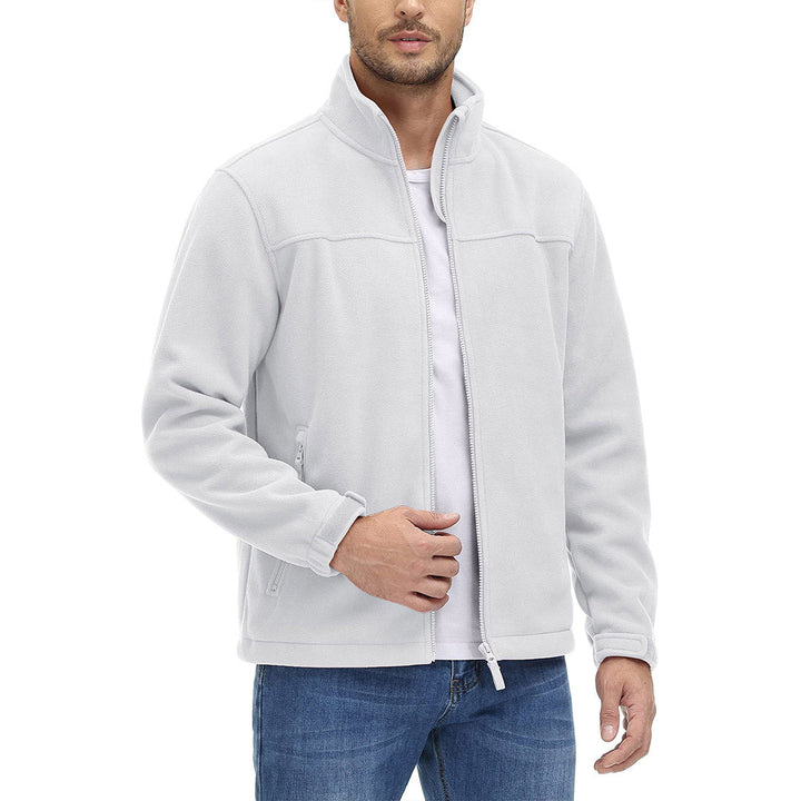 Men's Lightweight Full Zip Casual Fleece Jacket - Men's Jackets