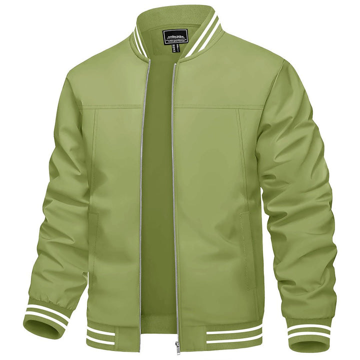 Men's Lightweight Windbreaker Full-Zip Bomber Jackets - Men's Jackets