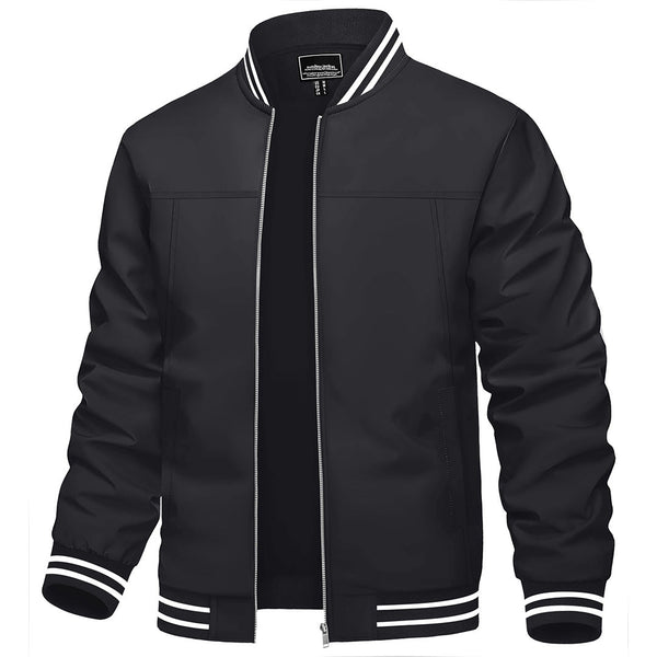 Men's Lightweight Windbreaker Full-Zip Bomber Jackets - Men's Jackets