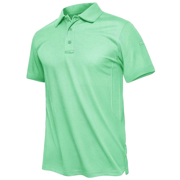 Short Sleeve T Shirts For Men Polo Shirts Fishing Shirts  Work Shirts Casual Quick Dry Golf Polo Water Blue XL