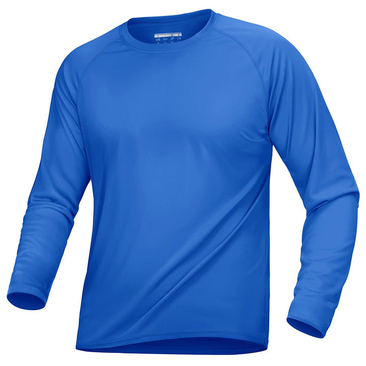 Men's Outdoor Sun Protection Quick-Dry Shirts, Dull Cyan / M