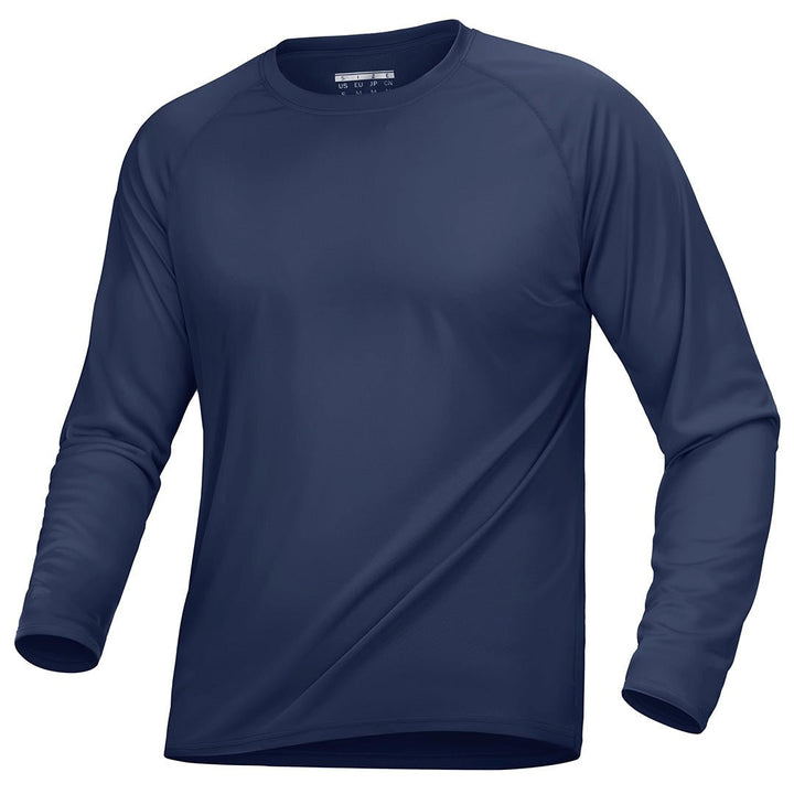 Men's Outdoor Sun Protection Quick-Dry Shirts, Blue Grey / L