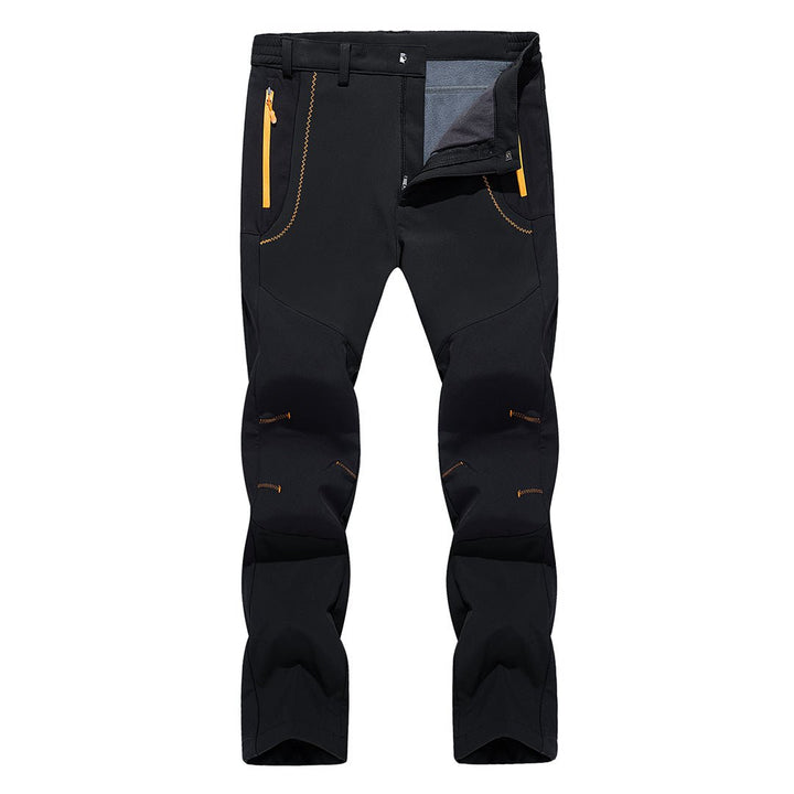 Men's Outdoor Water Repellent Fleece Lining Soft Shell Pants - Fall Winter 2022