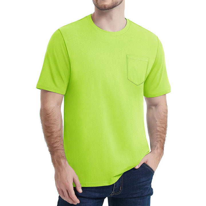 Men's Pocket Shirts Summer Casual Tee - Men's Running Shirts