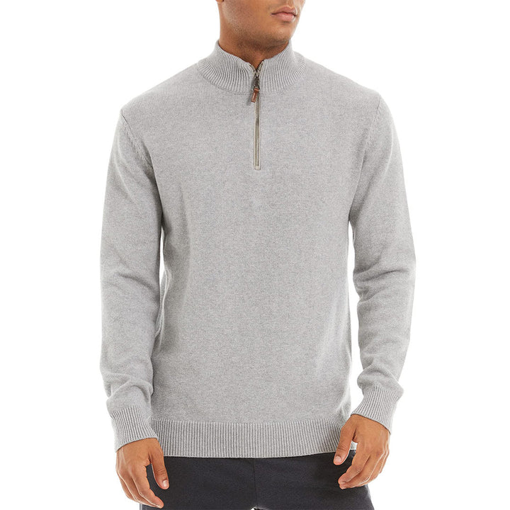 Men's Quarter-Zip Sweater Casual Pullover Knitted Jumper - Fall Winter 2022