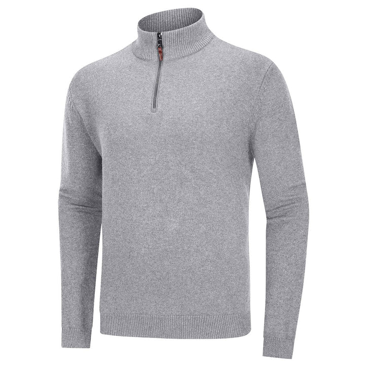 Men's Quarter-Zip Sweater Casual Pullover Knitted Jumper - Fall Winter 2022