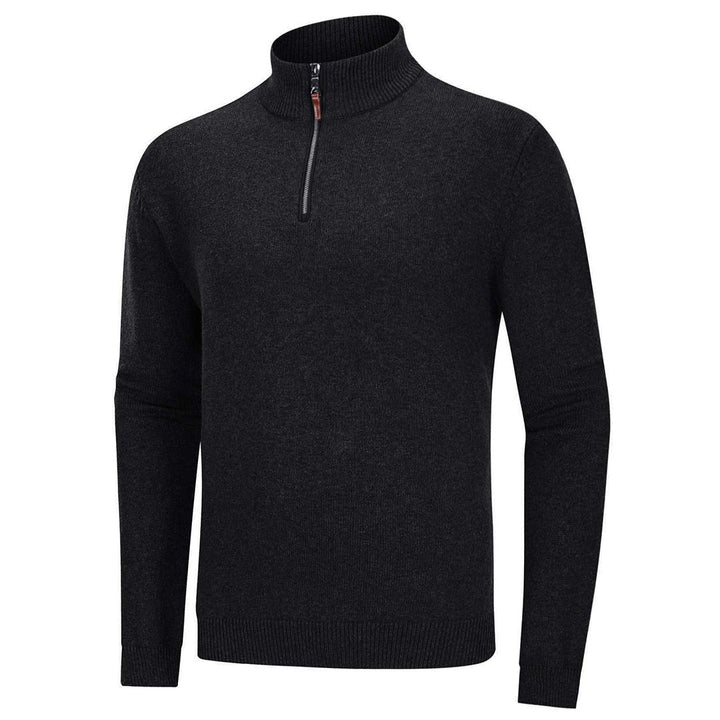 Men's Quarter-Zip Sweater Casual Pullover Knitted Jumper - Fall Winter 2022