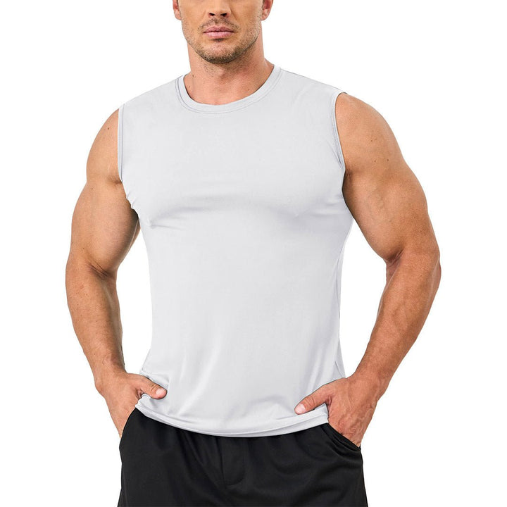 Men's Quick Dry Tank Top UPF 50+ Sun Protection Sleeveless Shirts - TACVASEN