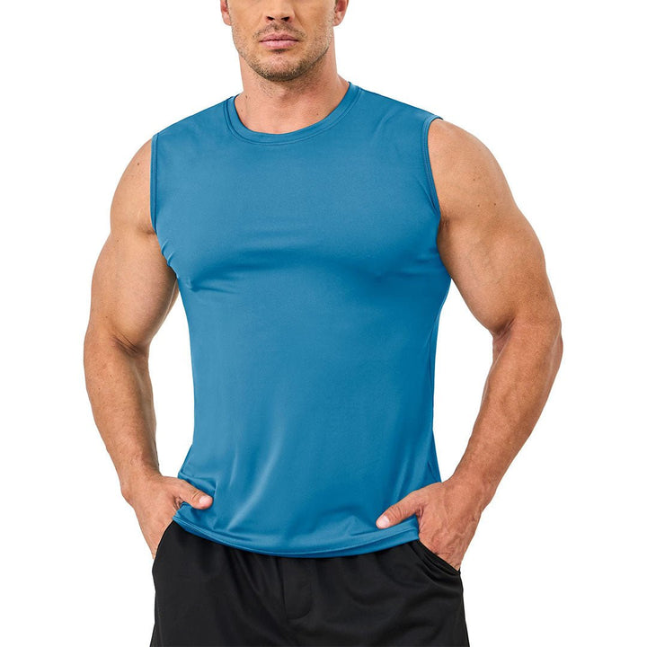 Men's Quick Dry Tank Top UPF 50+ Sun Protection Sleeveless Shirts - Men's T-shirts