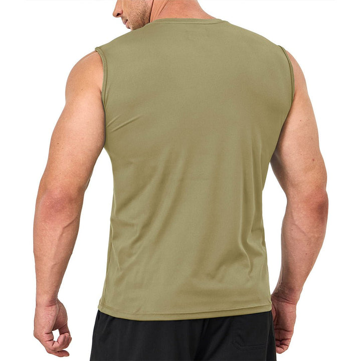 Men's Quick Dry Tank Top UPF 50+ Sun Protection Sleeveless Shirts - Men's T-shirts