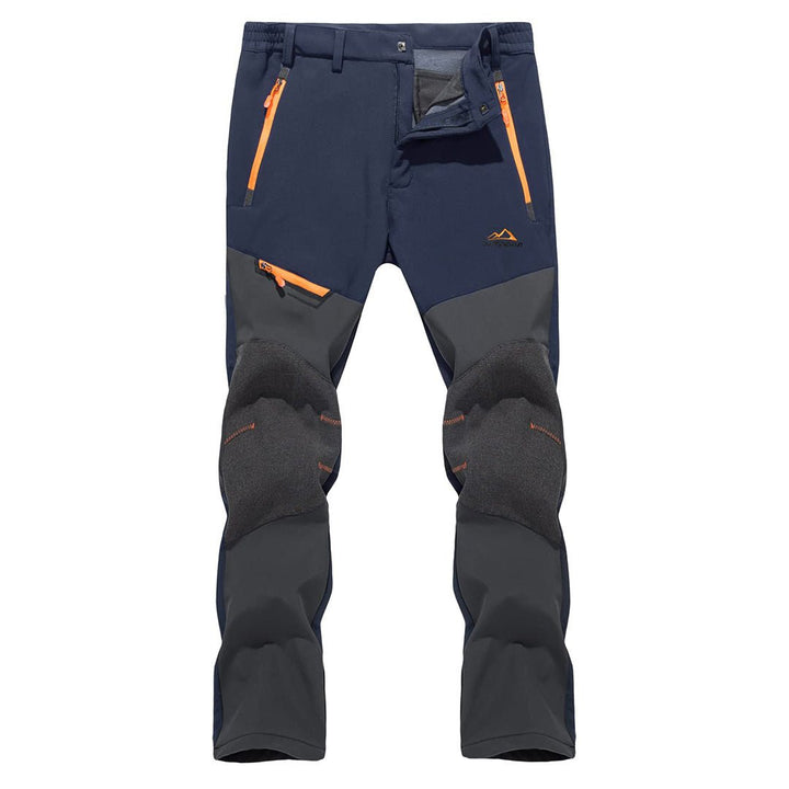 Waterproof snow pants, Men's snow ski fleece hiking pants