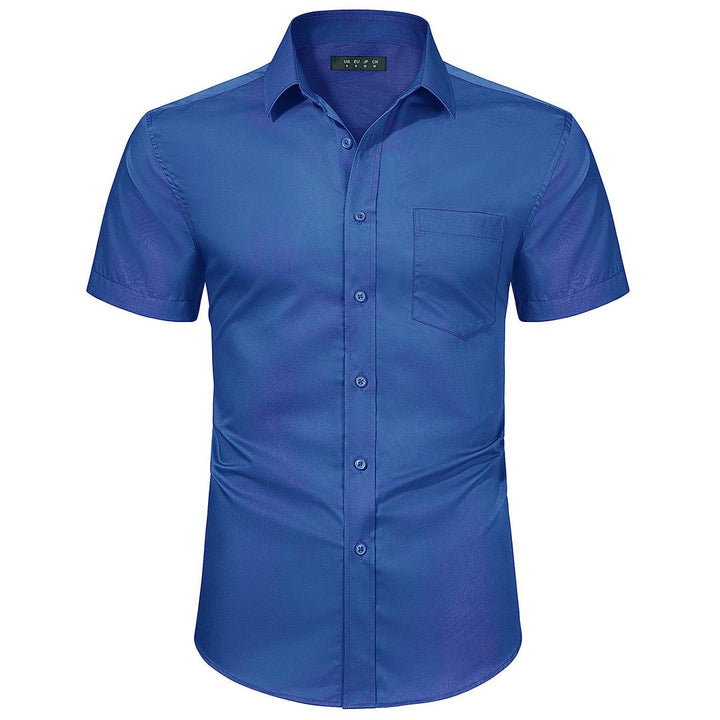 Men's Summer Casual Regular Fit Button Down Short Sleeve T-shirt - Men's Polo Shirts