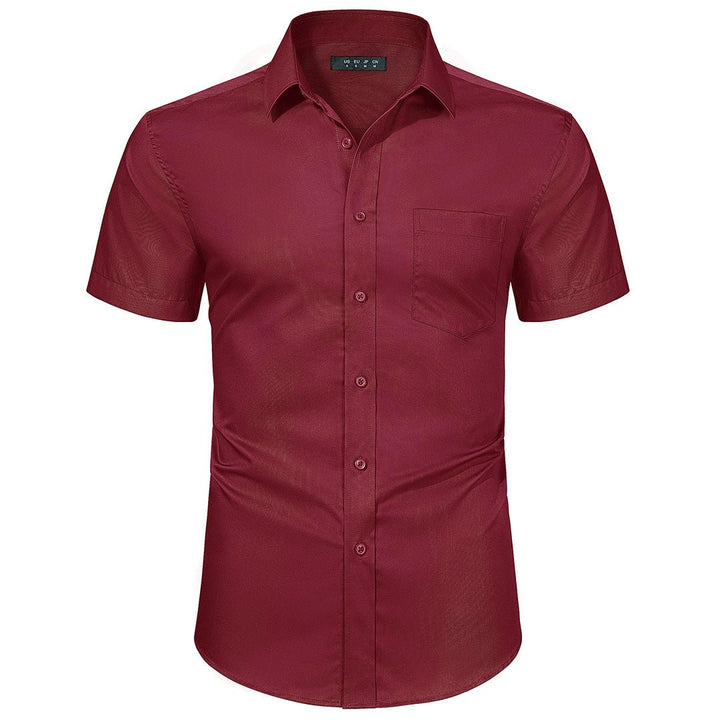 Men's Summer Casual Regular Fit Button Down Short Sleeve T-shirt - Men's Polo Shirts