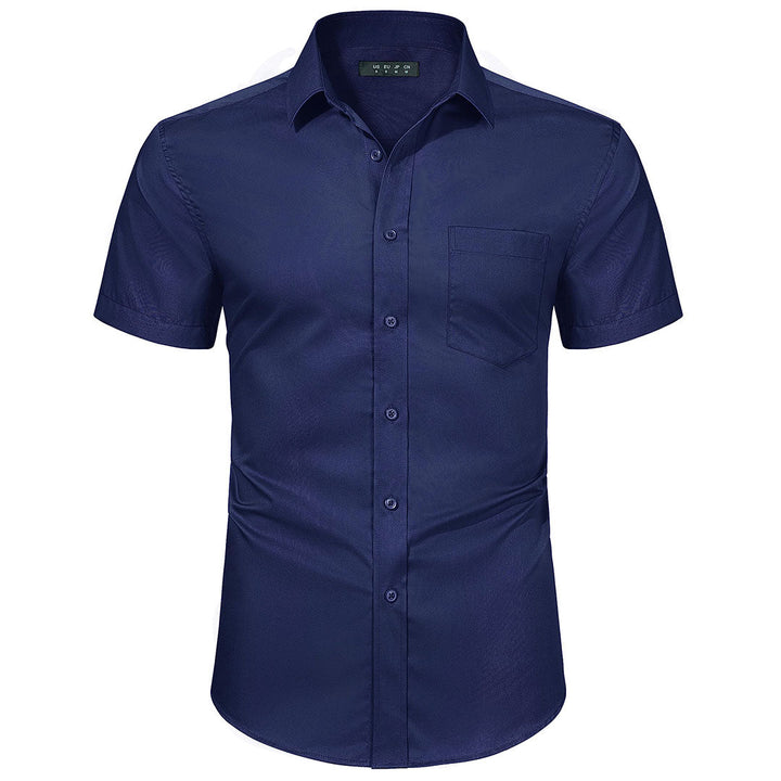 Men's Summer Casual Regular Fit Button Down Short Sleeve T-shirt - Men's Polo Shirts