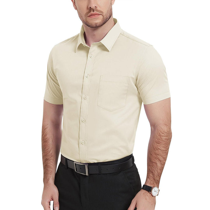 Men's Summer Casual Regular Fit Button Down Short Sleeve T-shirt - Men's Polo Shirts