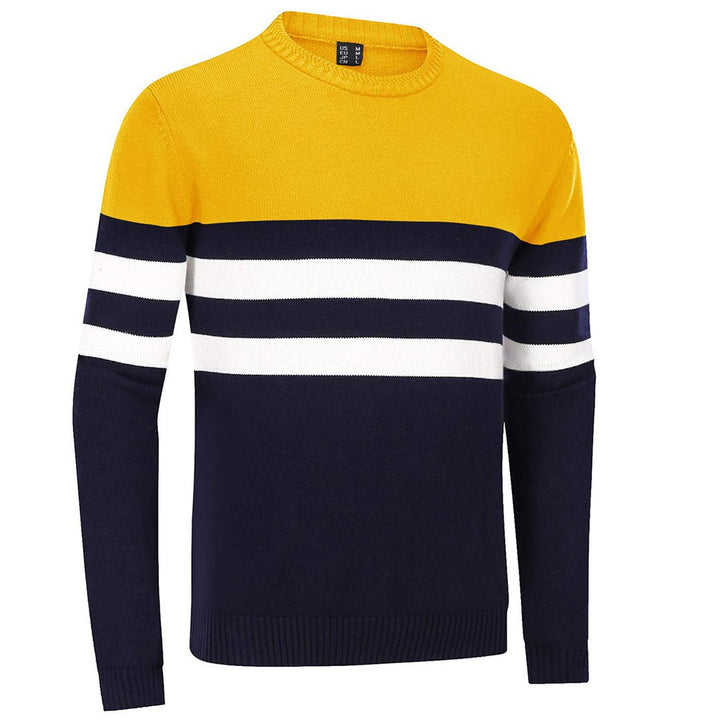 Men's Sweater Crewneck Classic Pullover Striped - Fall Winter 2022
