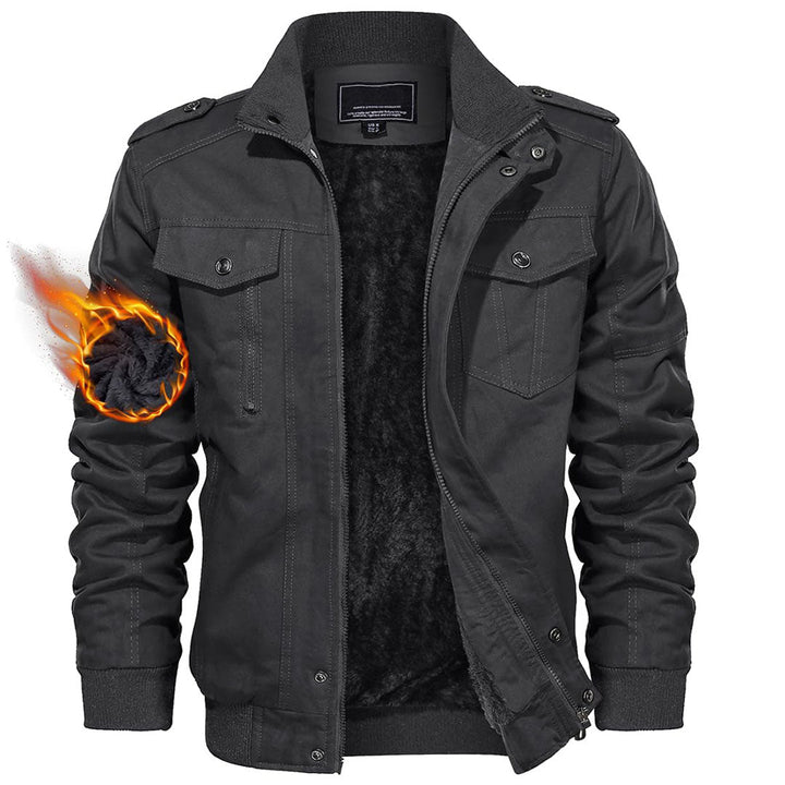 Men's Tactical Bomber Cotton Cargo Jacket - Men's Cargo Jackets