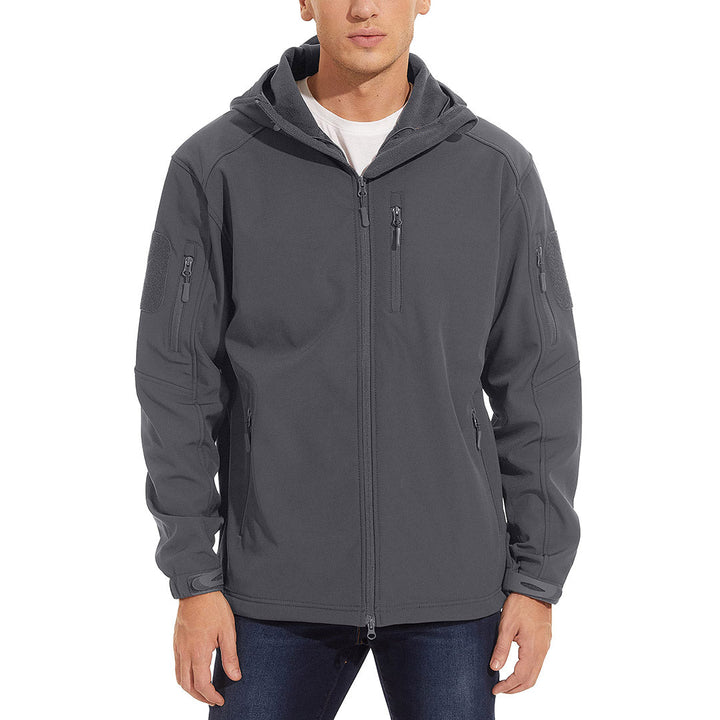 Men's Tactical Jacket with Hood Softshell Coat - Fall Winter 2022