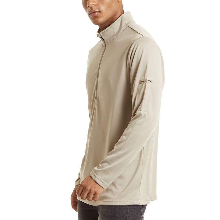Men's Tactical Shirts Long Sleeve 1/2 Zip Athletic Shirts - Men's Flash Sale