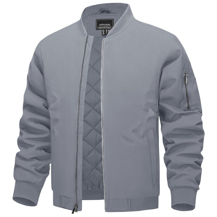 Men's Thermal Quilted Water Resistant Bomber Jacket -