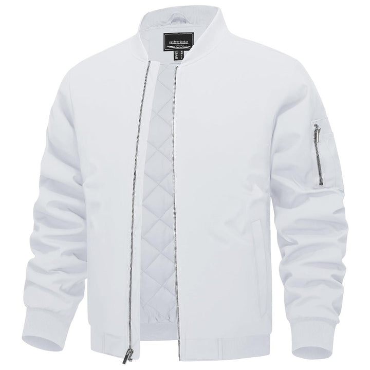 Men's Thermal Quilted Water Resistant Bomber Jacket -
