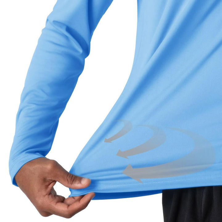 Men's UPF 50+ UV Protection Quick Dry Long Sleeve Shirt - Men's Running Shirts