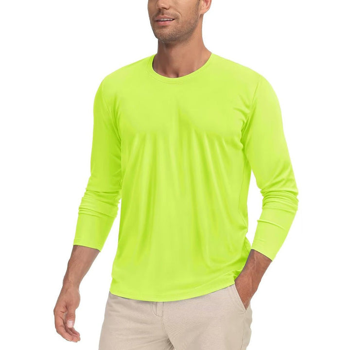 Men's UPF 50+ UV Protection Quick Dry Long Sleeve Shirt - Men's Running Shirts