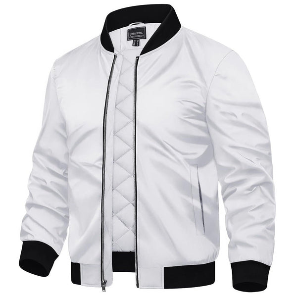 Men's Water-Resistant Windproof Bomber Casual Jackets - Men's Coats