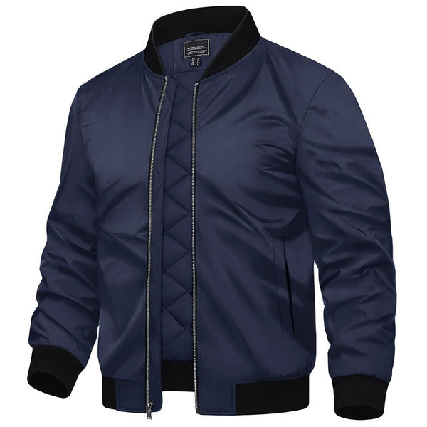 Men's Water-Resistant Windproof Bomber Casual Jackets - Men's Coats