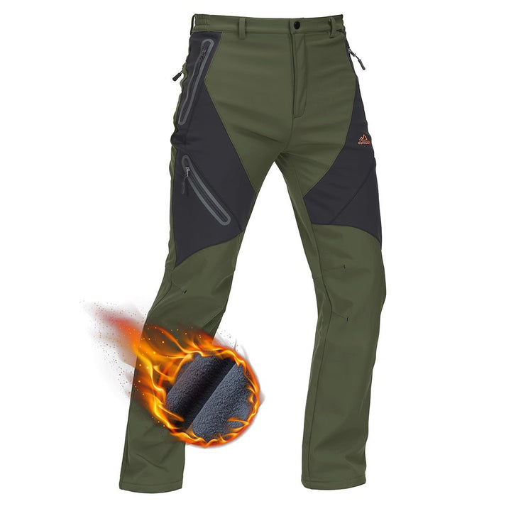 Men's Winter Fleece Lining Sports Cargo Pants - Men's Cargo Pants