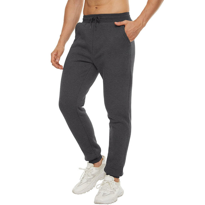 Men's winter long fleece lined jogging with pockets sweatpants - Fall Winter 2022