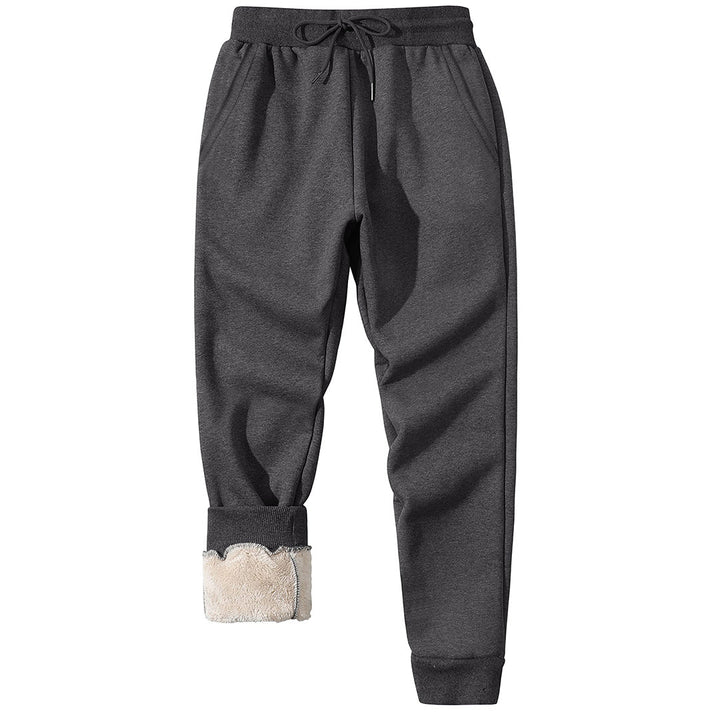 Men's winter long fleece lined jogging with pockets sweatpants - Fall Winter 2022