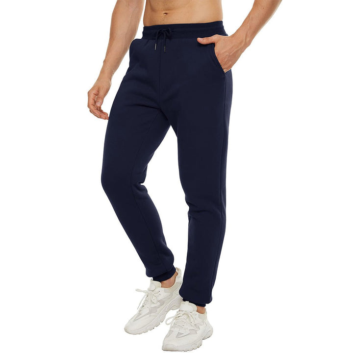 Men's winter long fleece lined jogging with pockets sweatpants - Fall Winter 2022