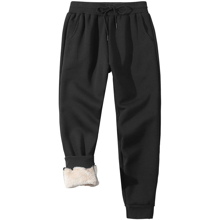 Men's winter long fleece lined jogging with pockets sweatpants - Fall Winter 2022