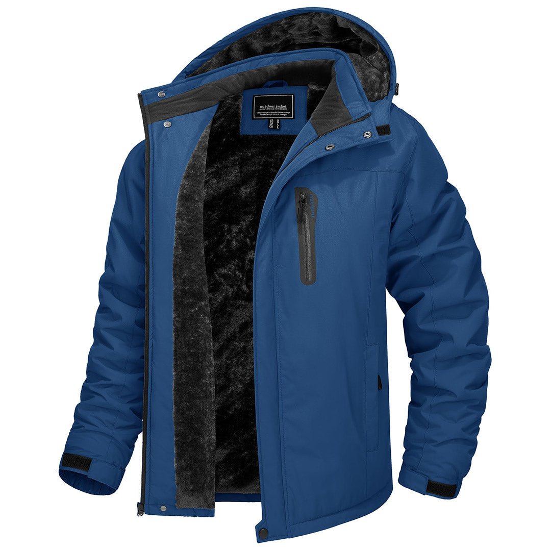 Mens fleece lined winter cheap jackets