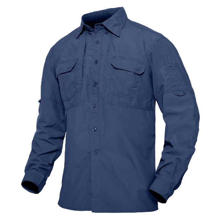 TACVASEN Men's Breathable Quick Dry Long Sleeve Shirts - Men's Hiking Clothing