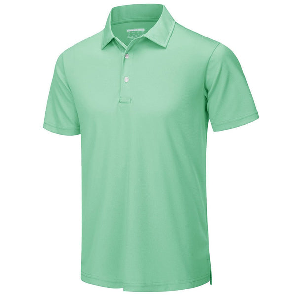 TACVASEN Men's Golf Tennis Quick Dry 3 Buttons Polo Shirt - Men's Polo Shirts