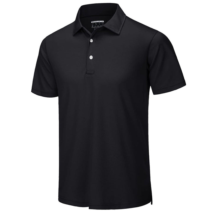 TACVASEN Men's Golf Tennis Quick Dry 3 Buttons Polo Shirt - Men's Polo Shirts