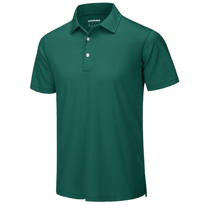 TACVASEN Men's Golf Tennis Quick Dry 3 Buttons Polo Shirt - Men's Polo Shirts