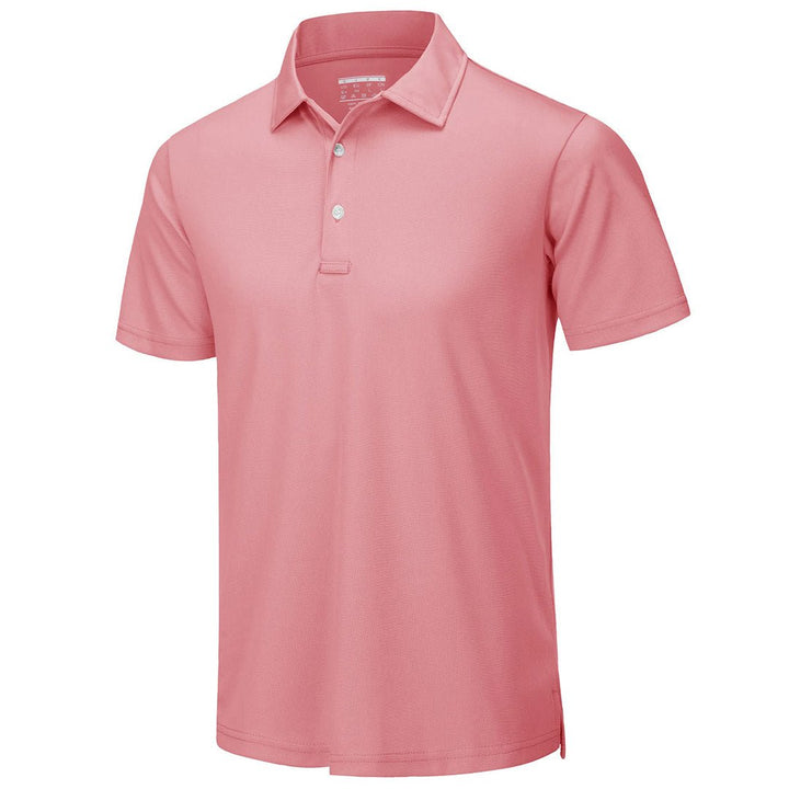 TACVASEN Men's Golf Tennis Quick Dry 3 Buttons Polo Shirt - Men's Polo Shirts