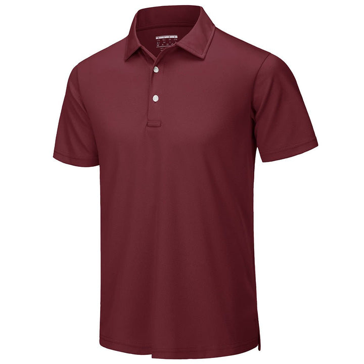 TACVASEN Men's Golf Tennis Quick Dry 3 Buttons Polo Shirt - Men's Polo Shirts